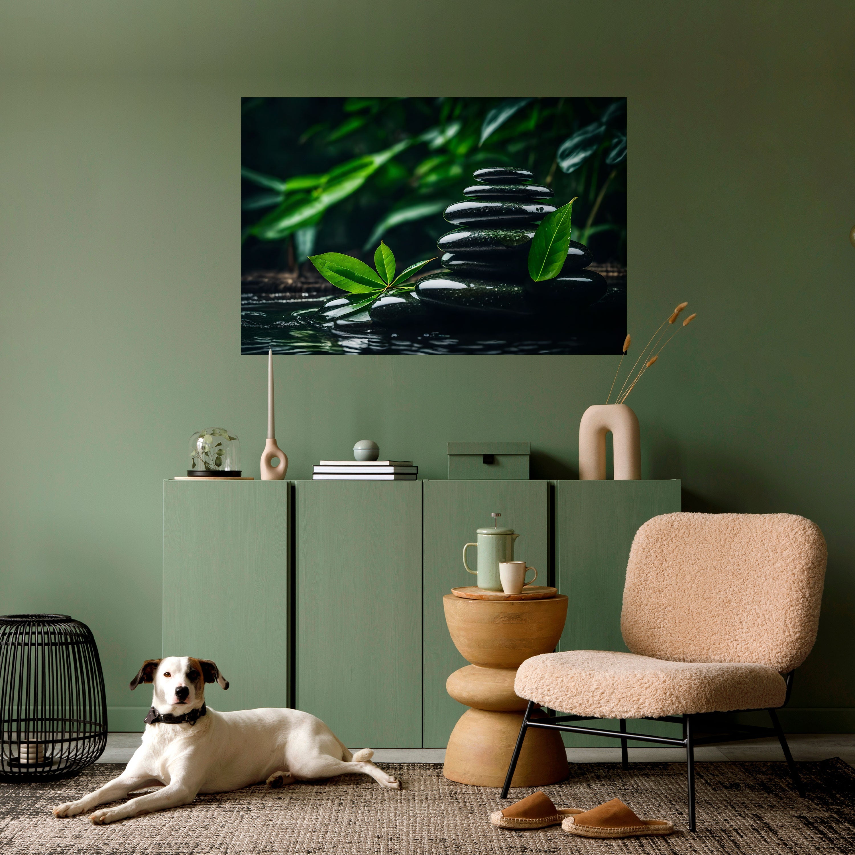 HARMONY STONES Peel and Stick Horizontal Poster