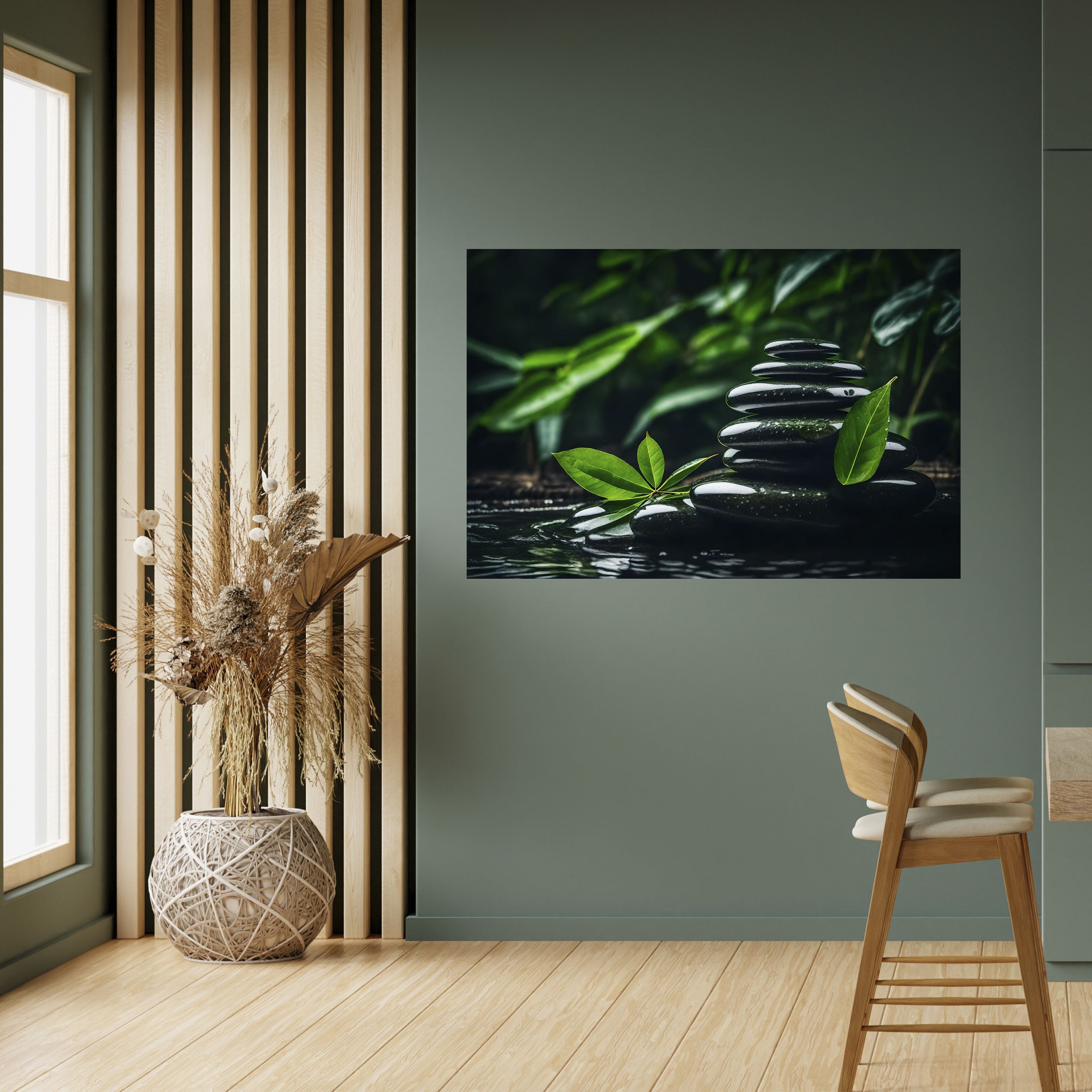 HARMONY STONES Peel and Stick Horizontal Poster