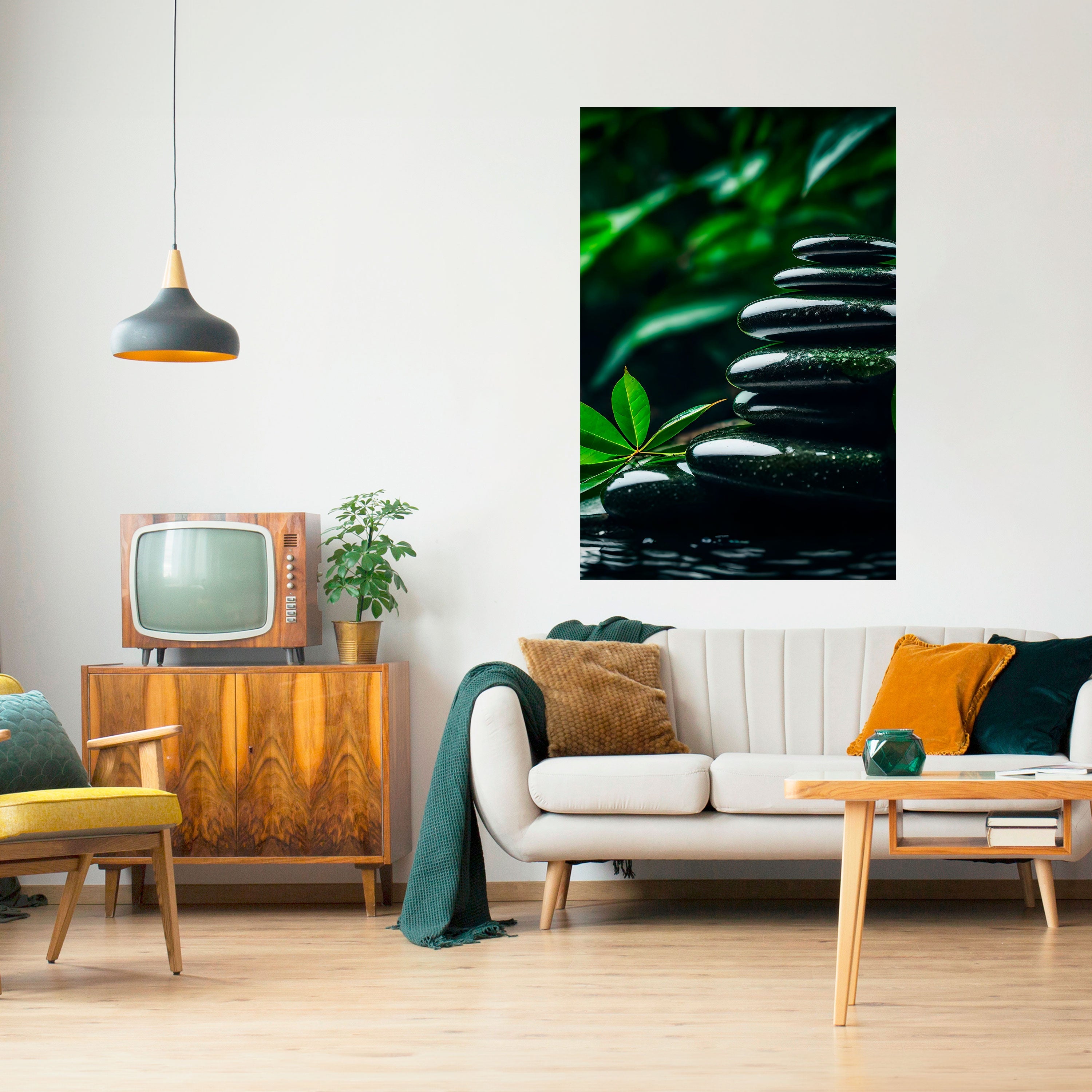 HARMONY STONES Poster Vertical Autocolante