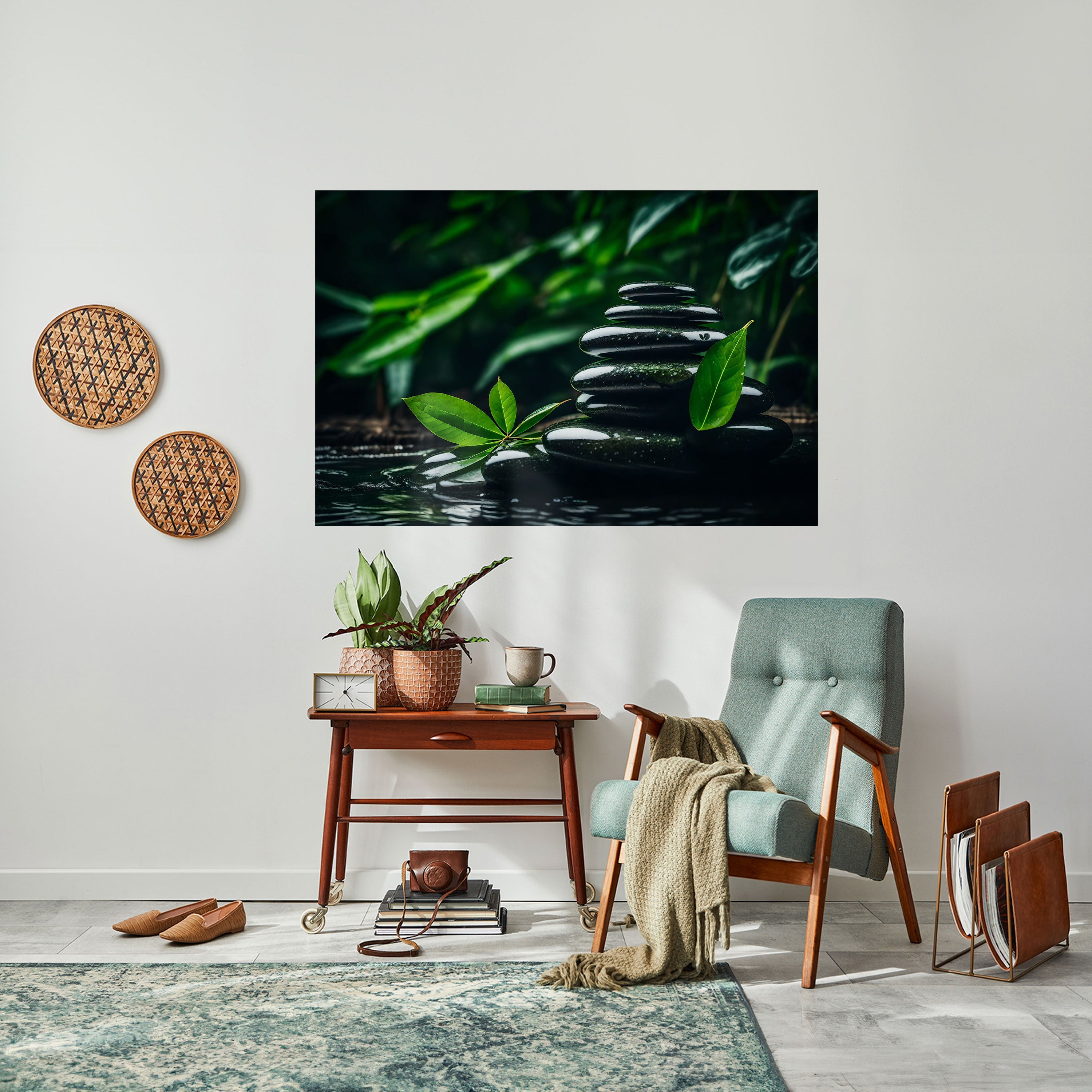 HARMONY STONES Peel and Stick Horizontal Poster