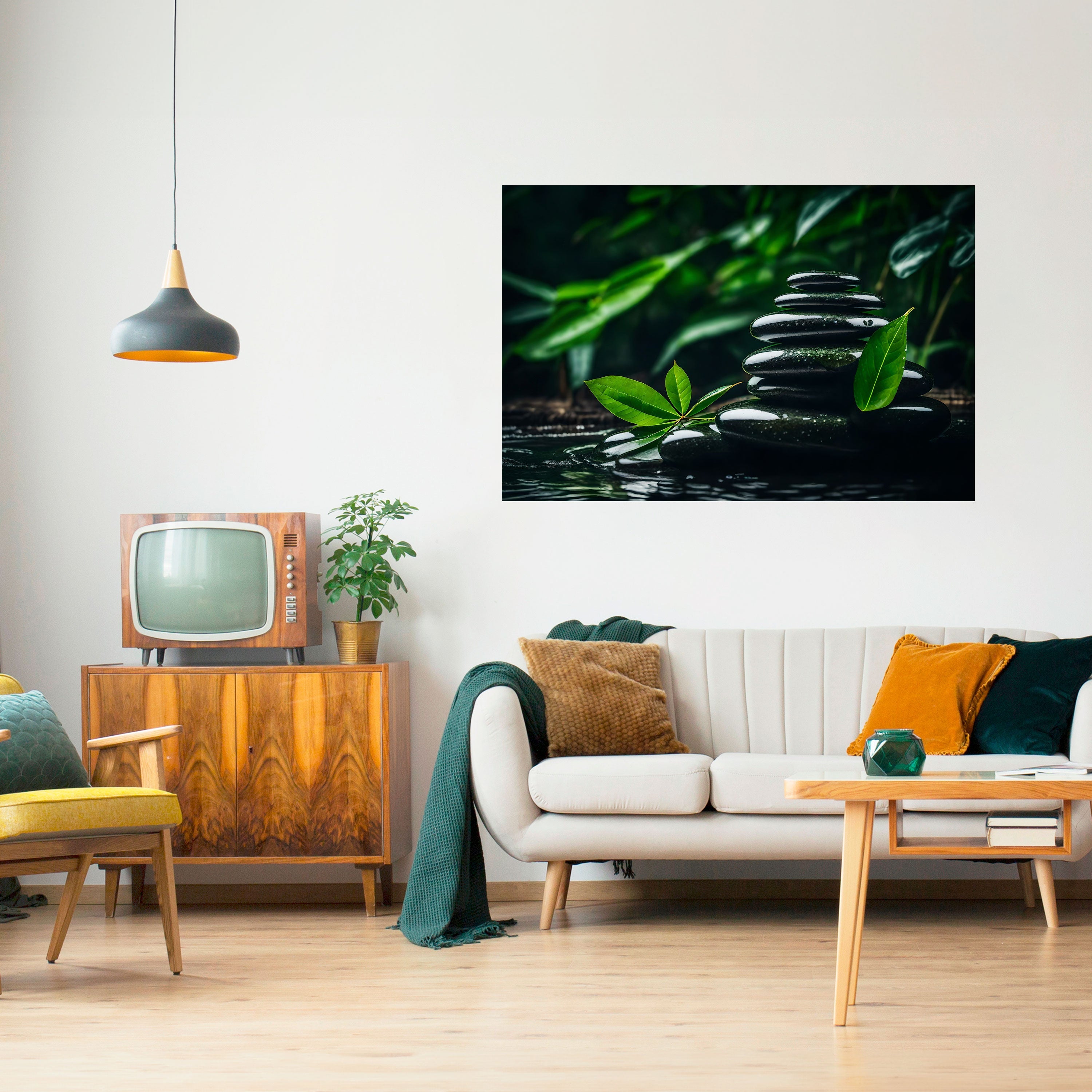 HARMONY STONES Peel and Stick Horizontal Poster