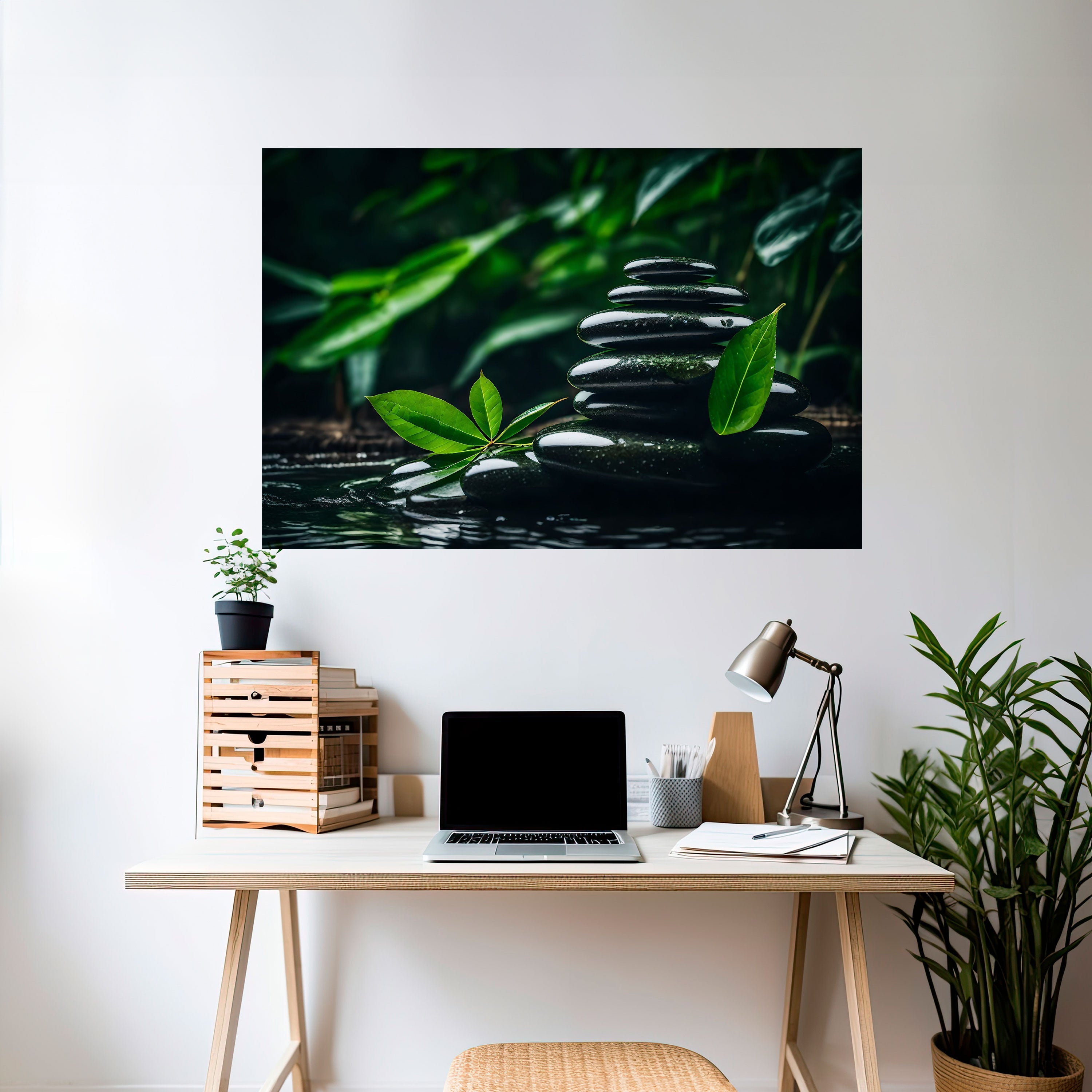 HARMONY STONES Peel and Stick Horizontal Poster