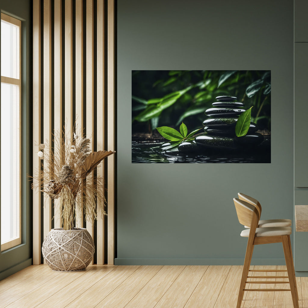 HARMONY STONES Peel and Stick Horizontal Poster