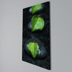 RAINDROPS ON STONE Quadro em tela vertical