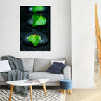 RAINDROPS ON STONE Poster Vertical Autocolante