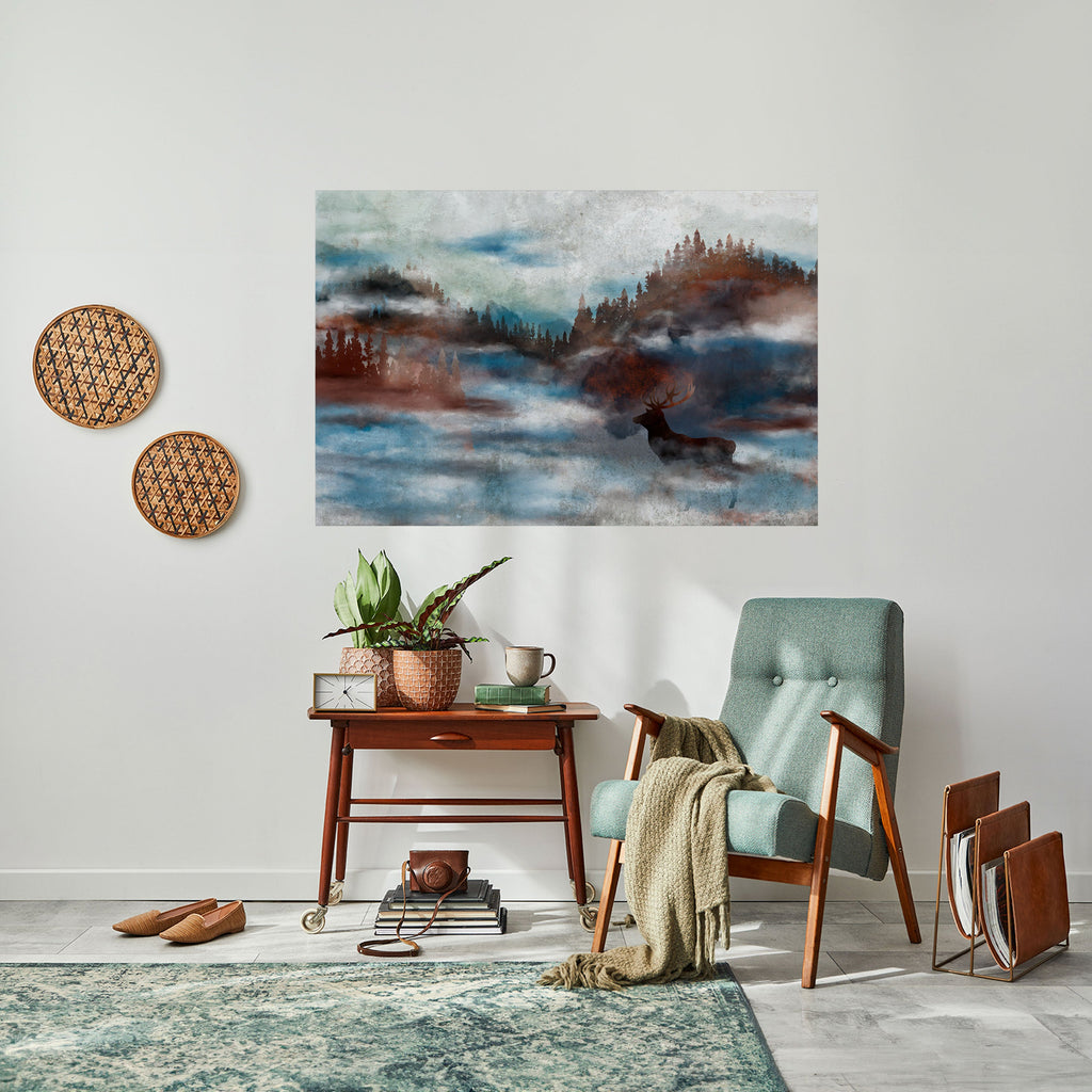 HARMONY IN HAZE Peel and Stick Horizontal Poster