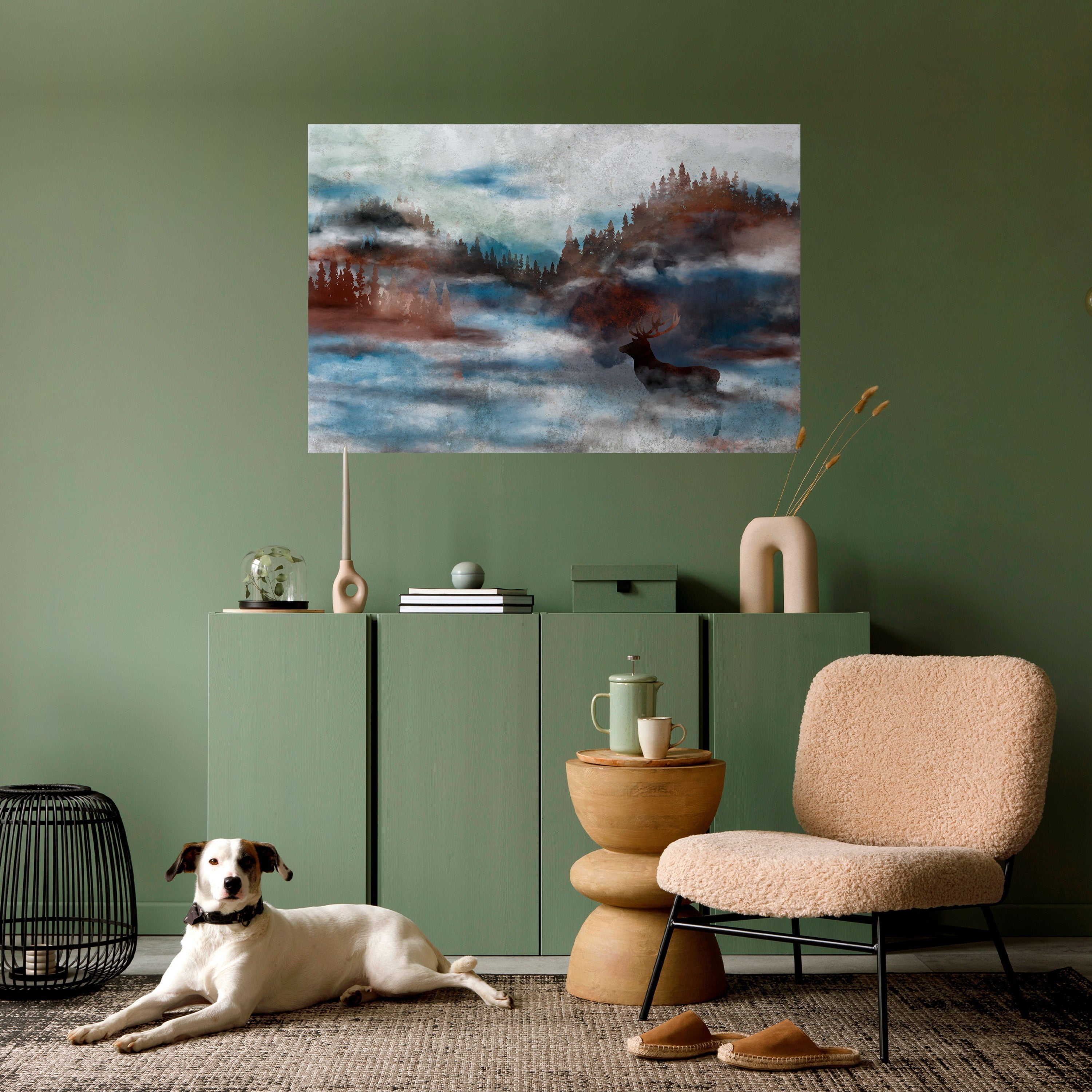 HARMONY IN HAZE Peel and Stick Horizontal Poster