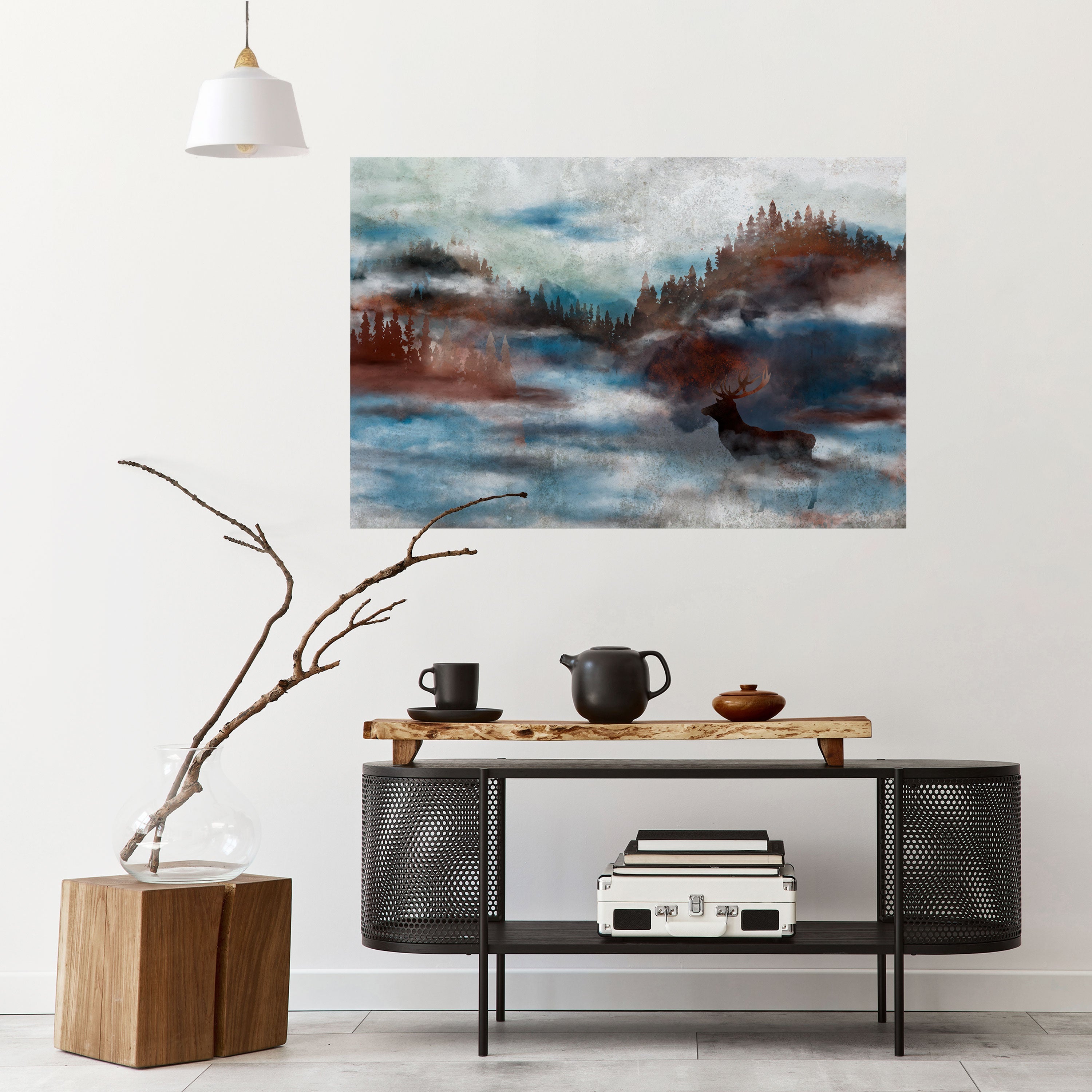 HARMONY IN HAZE Peel and Stick Horizontal Poster