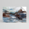 HARMONY IN HAZE Peel and Stick Horizontal Poster