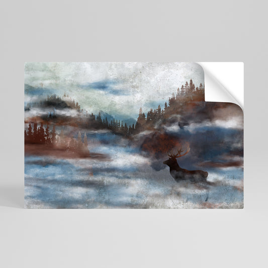 HARMONY IN HAZE Peel and Stick Horizontal Poster