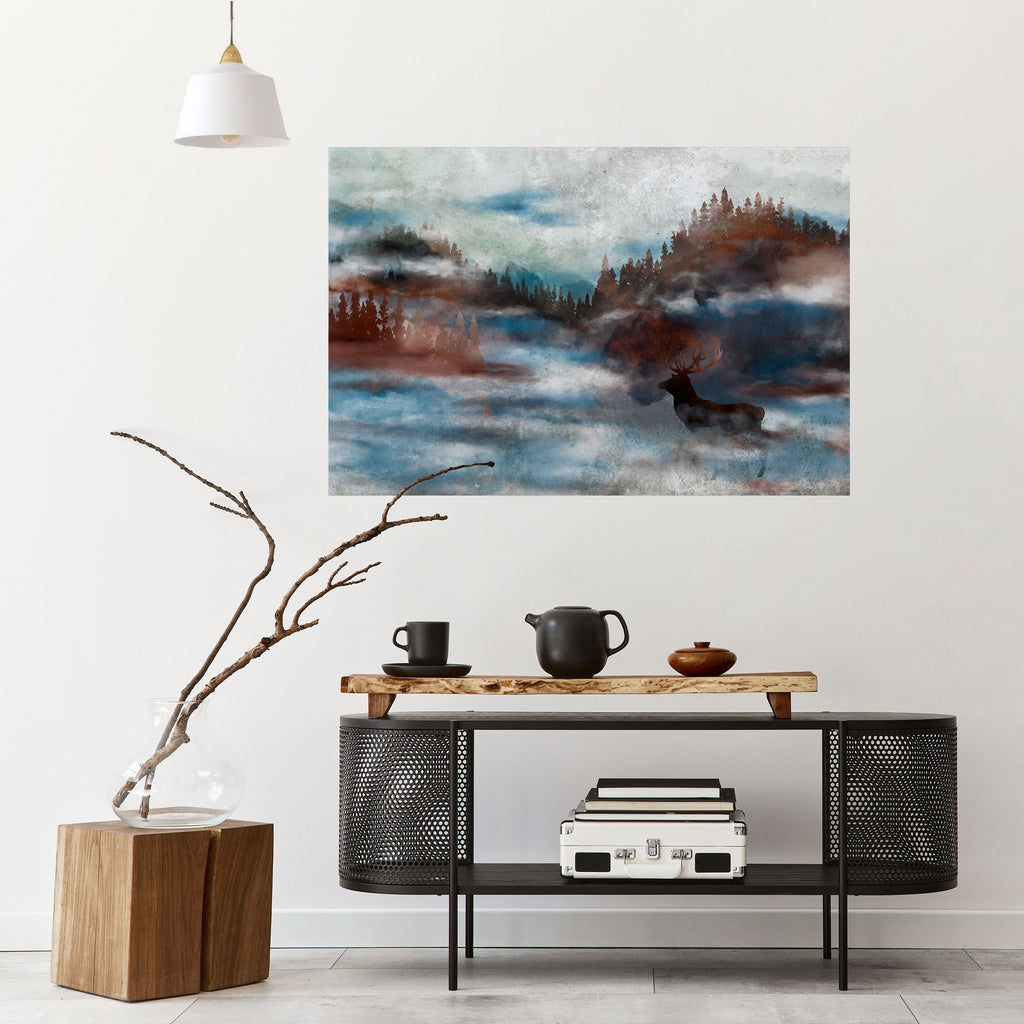 HARMONY IN HAZE Peel and Stick Horizontal Poster