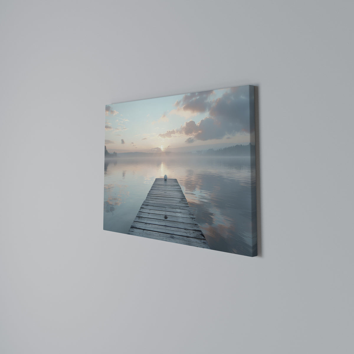 GENTLE MORNING MYSTIQUE Horizontal Canvas Print