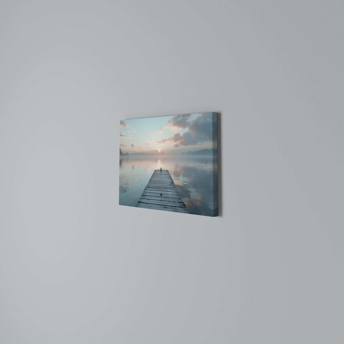 GENTLE MORNING MYSTIQUE Horizontal Canvas Print