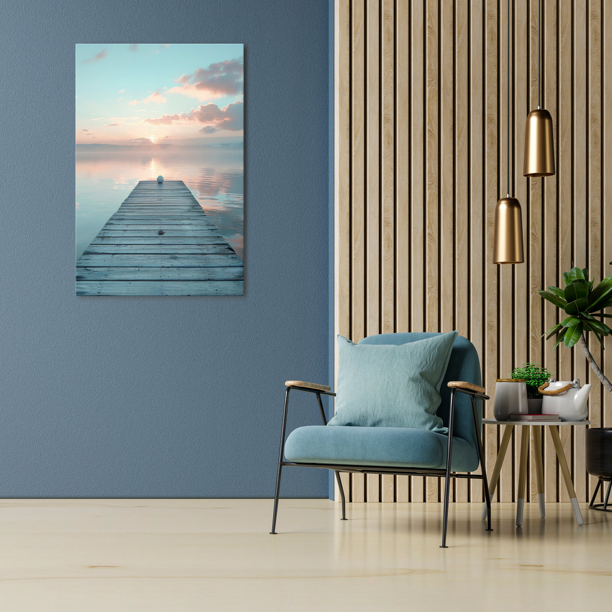 GENTLE MORNING MYSTIQUE Quadro em tela vertical
