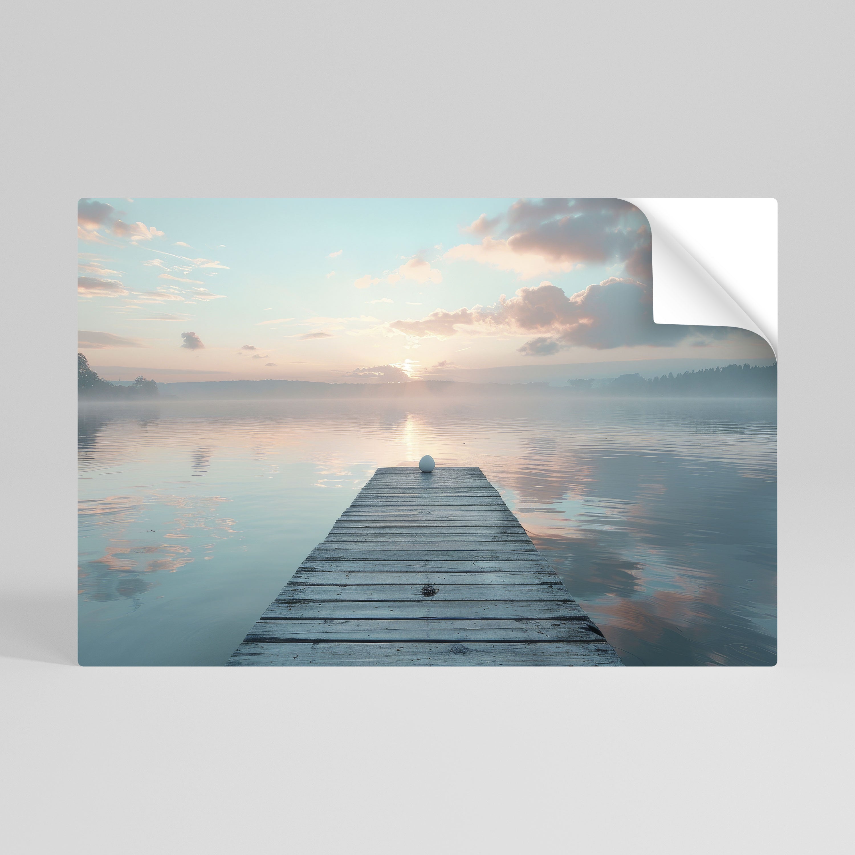 GENTLE MORNING MYSTIQUE Póster Autocolante Horizontal