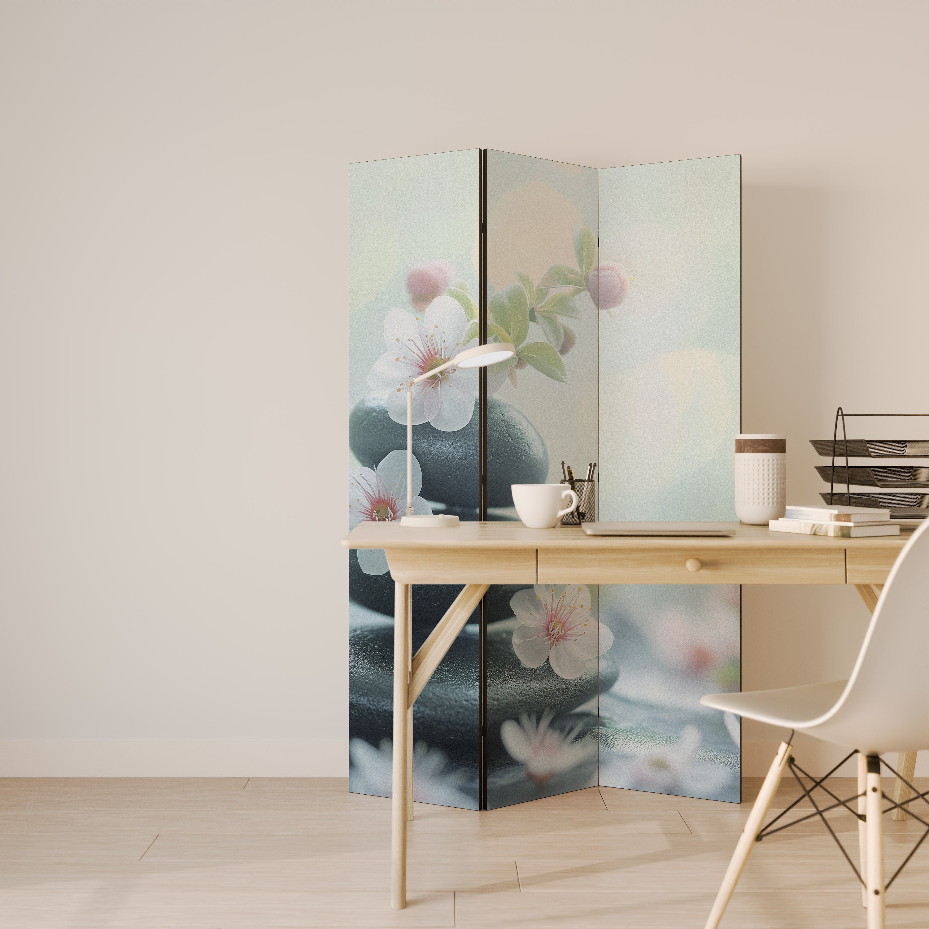 MINDFUL MOMENTS Decorative 3-Panel Room Divider
