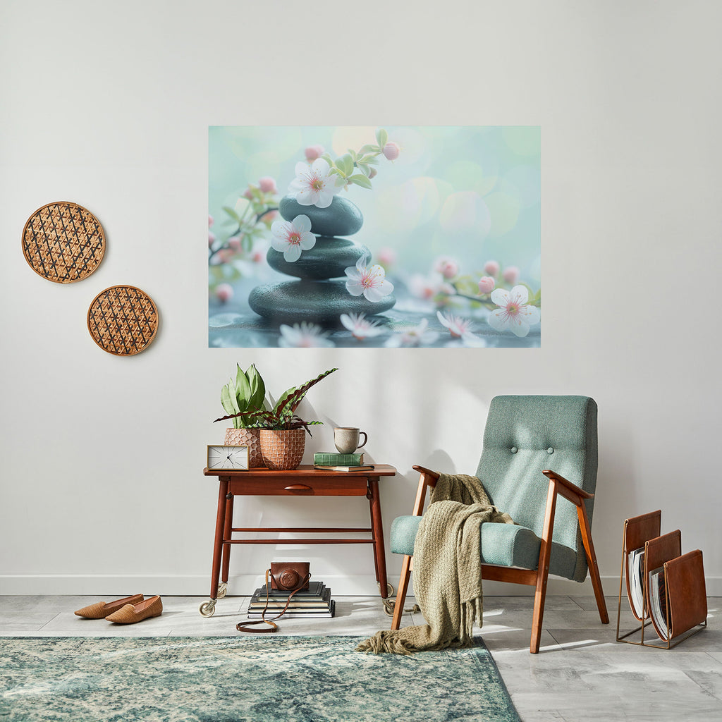 MINDFUL MOMENTS Peel and Stick Horizontal Poster