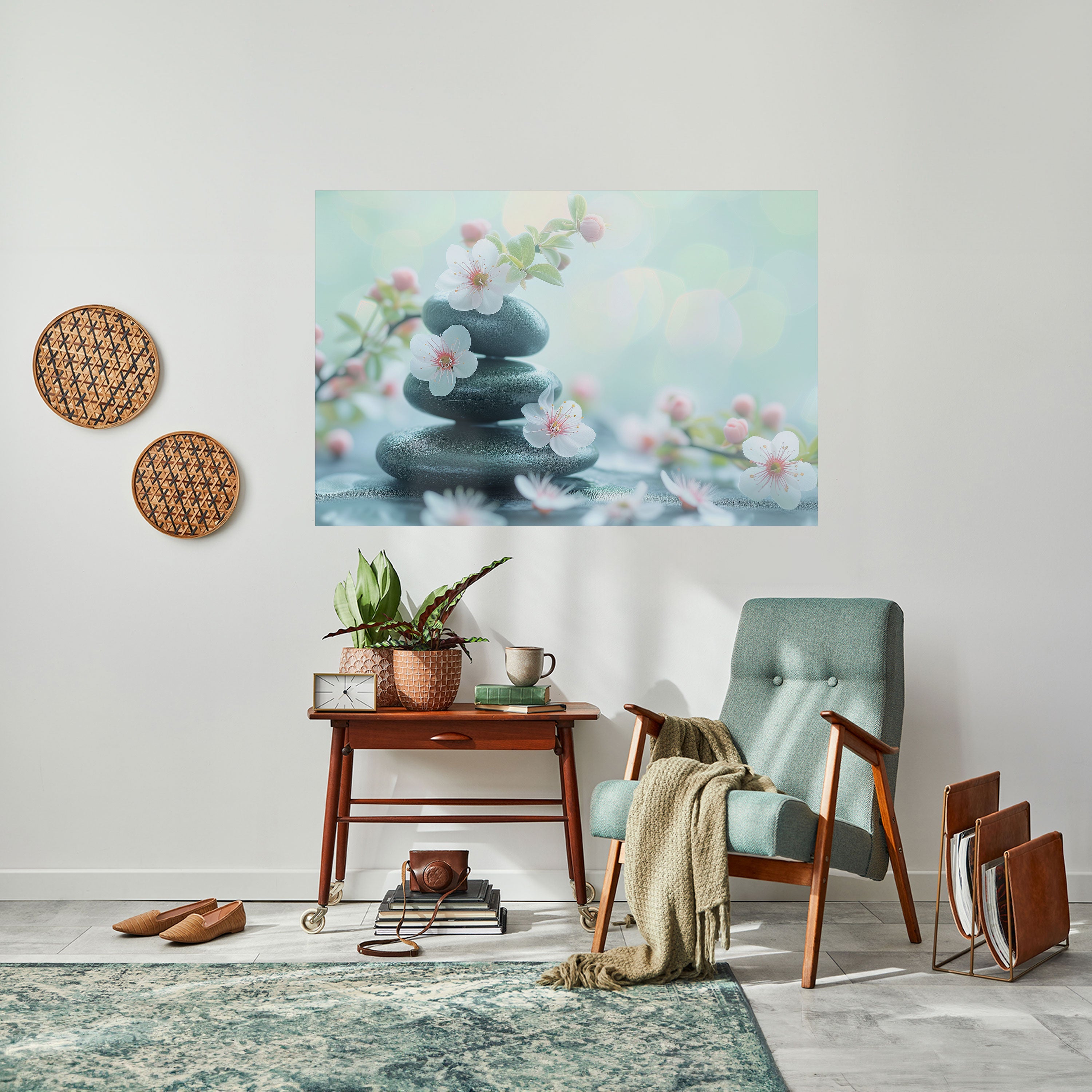 MINDFUL MOMENTS Peel and Stick Horizontal Poster