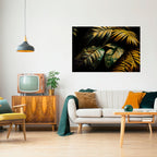 ENIGMATIC FOLIAGE TWILIGHT Peel and Stick Horizontal Poster