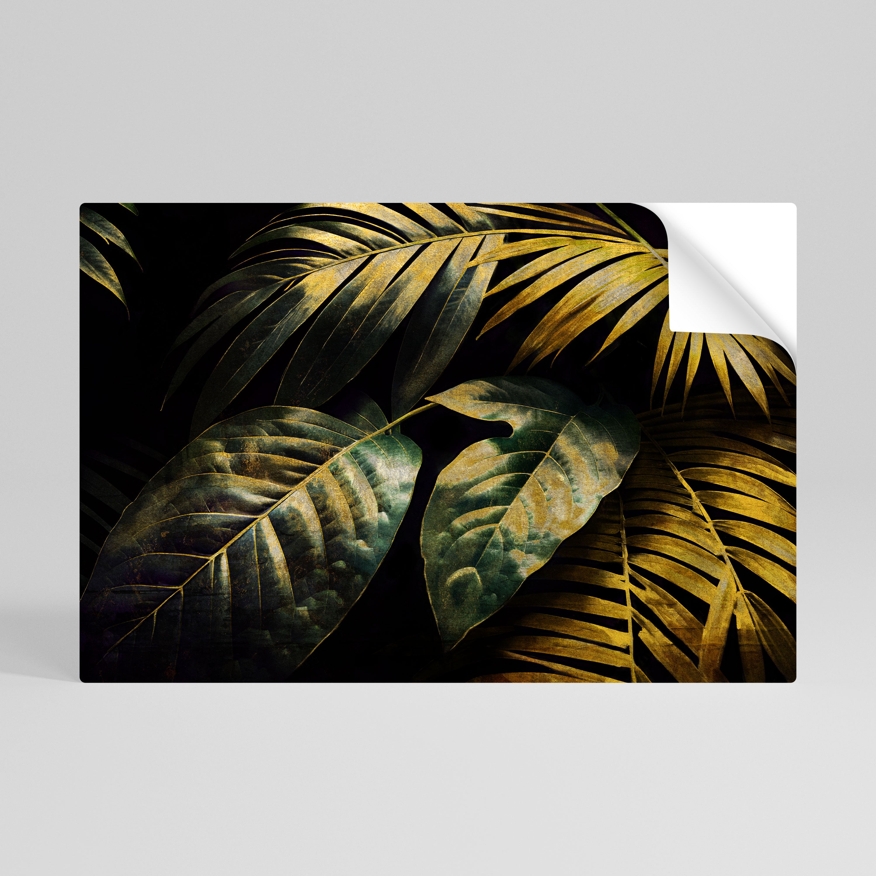 ENIGMATIC FOLIAGE TWILIGHT Póster Autocolante Horizontal