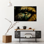 ENIGMATIC FOLIAGE TWILIGHT Peel and Stick Horizontal Poster