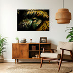 ENIGMATIC FOLIAGE TWILIGHT Peel and Stick Horizontal Poster