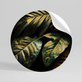 ENIGMATIC FOLIAGE TWILIGHT Peel and Stick Round Sticker