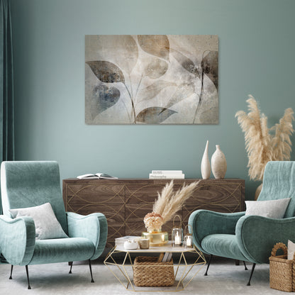 SERENE BOTANICAL HARMONY Horizontal Canvas Print