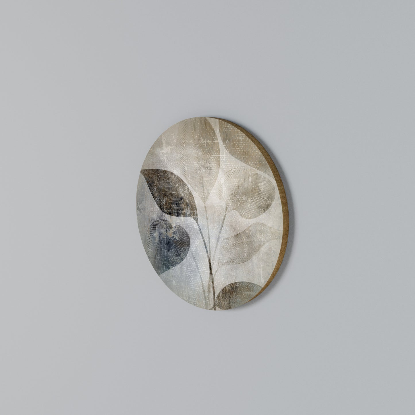 SERENE BOTANICAL HARMONY Arte de Parede Redonda