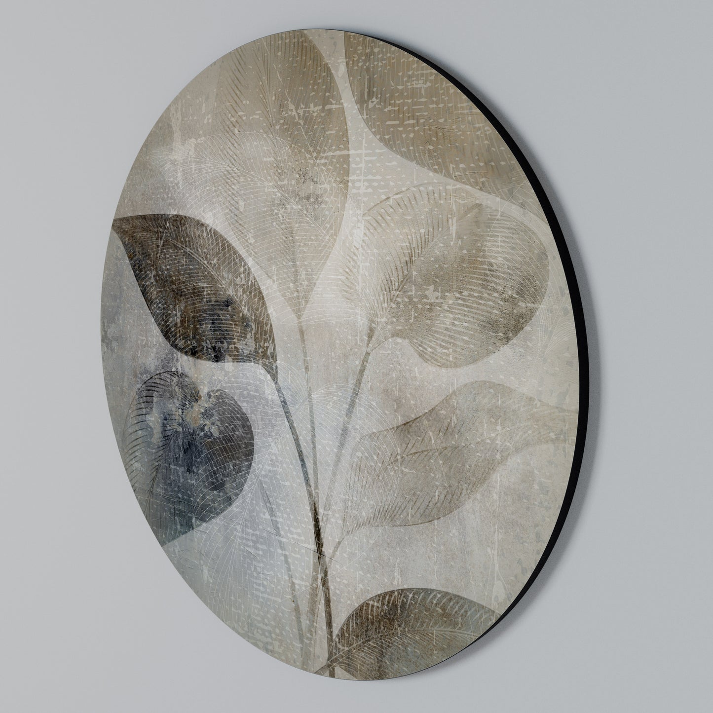SERENE BOTANICAL HARMONY Arte de Parede Redonda