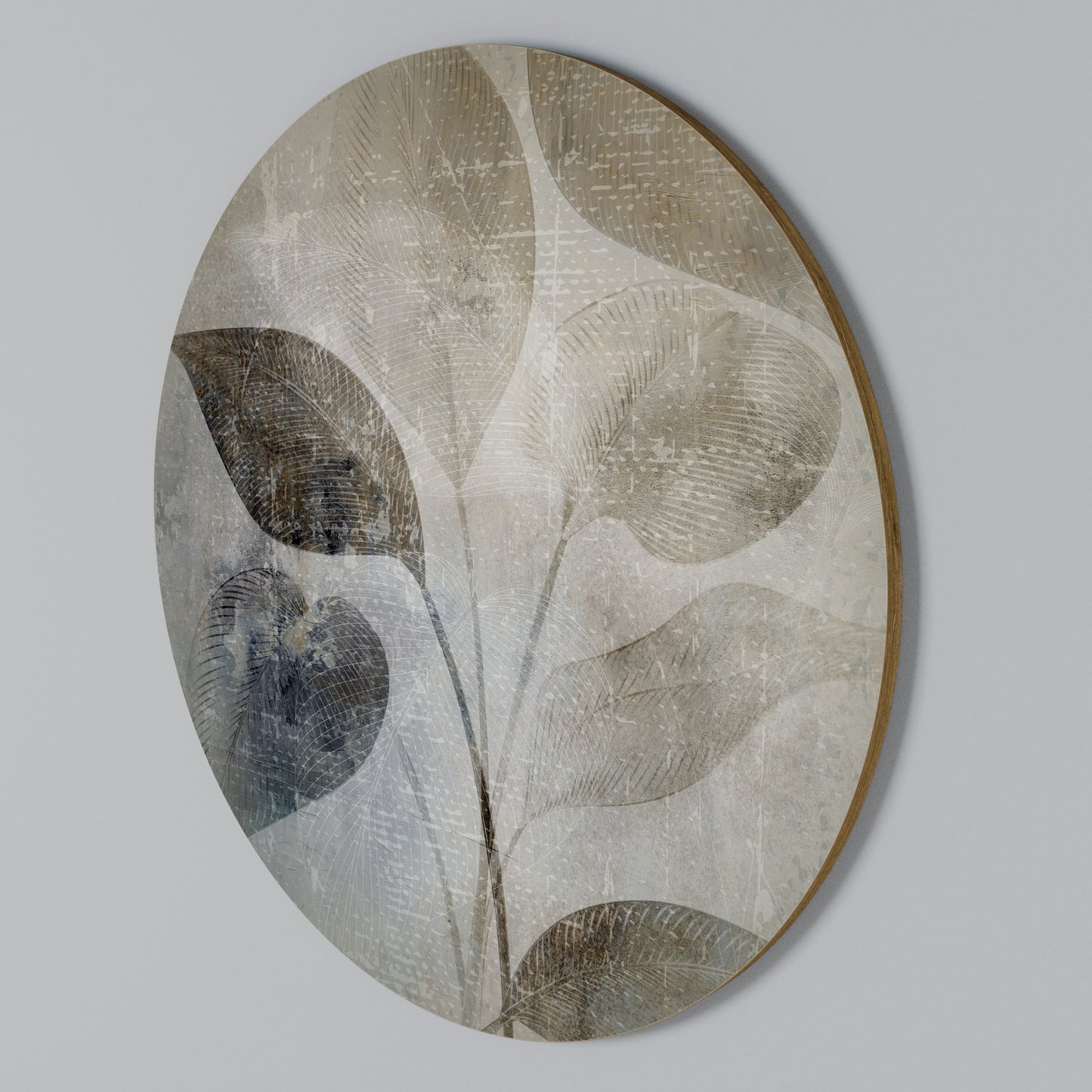 SERENE BOTANICAL HARMONY Arte de Parede Redonda