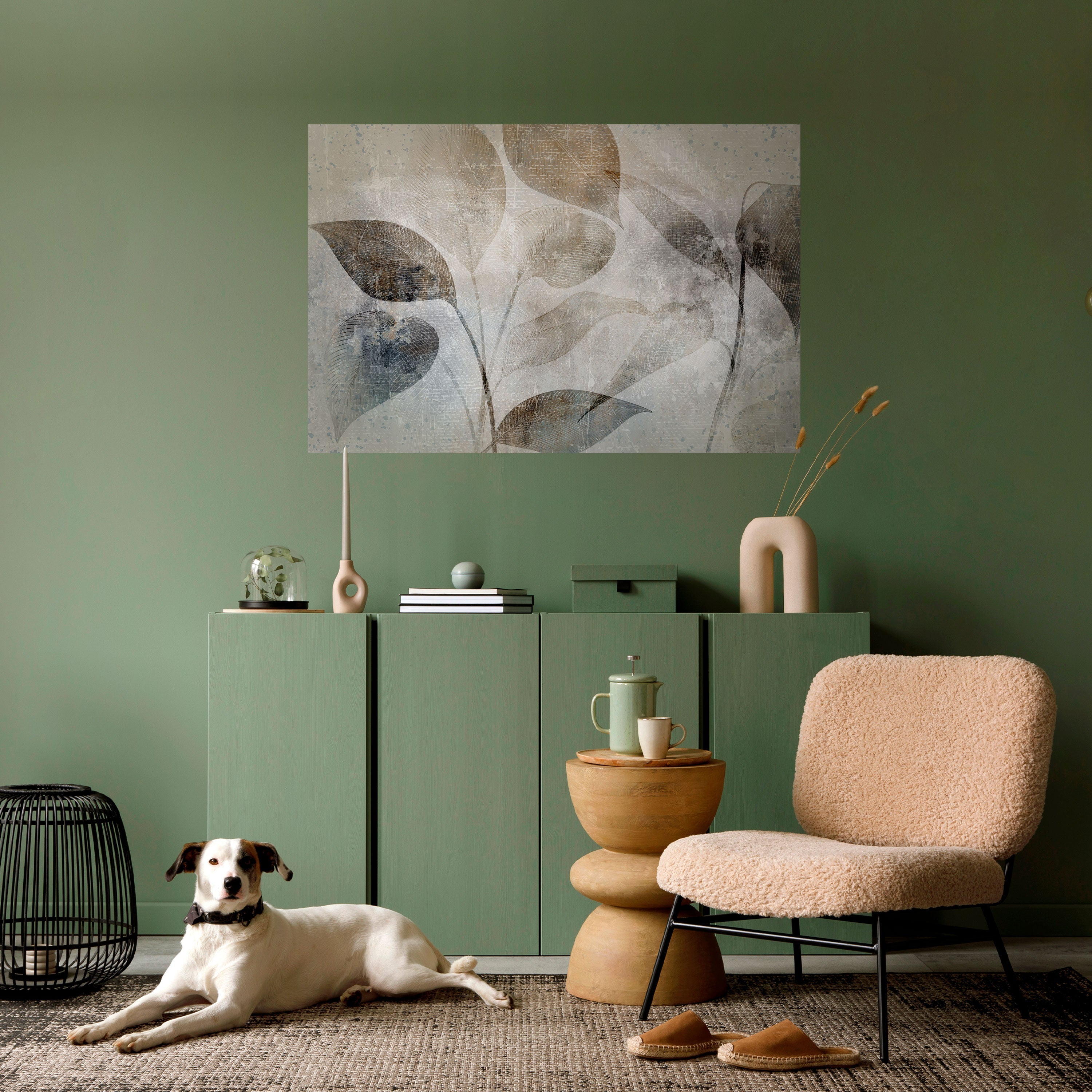 SERENE BOTANICAL HARMONY Peel and Stick Horizontal Poster