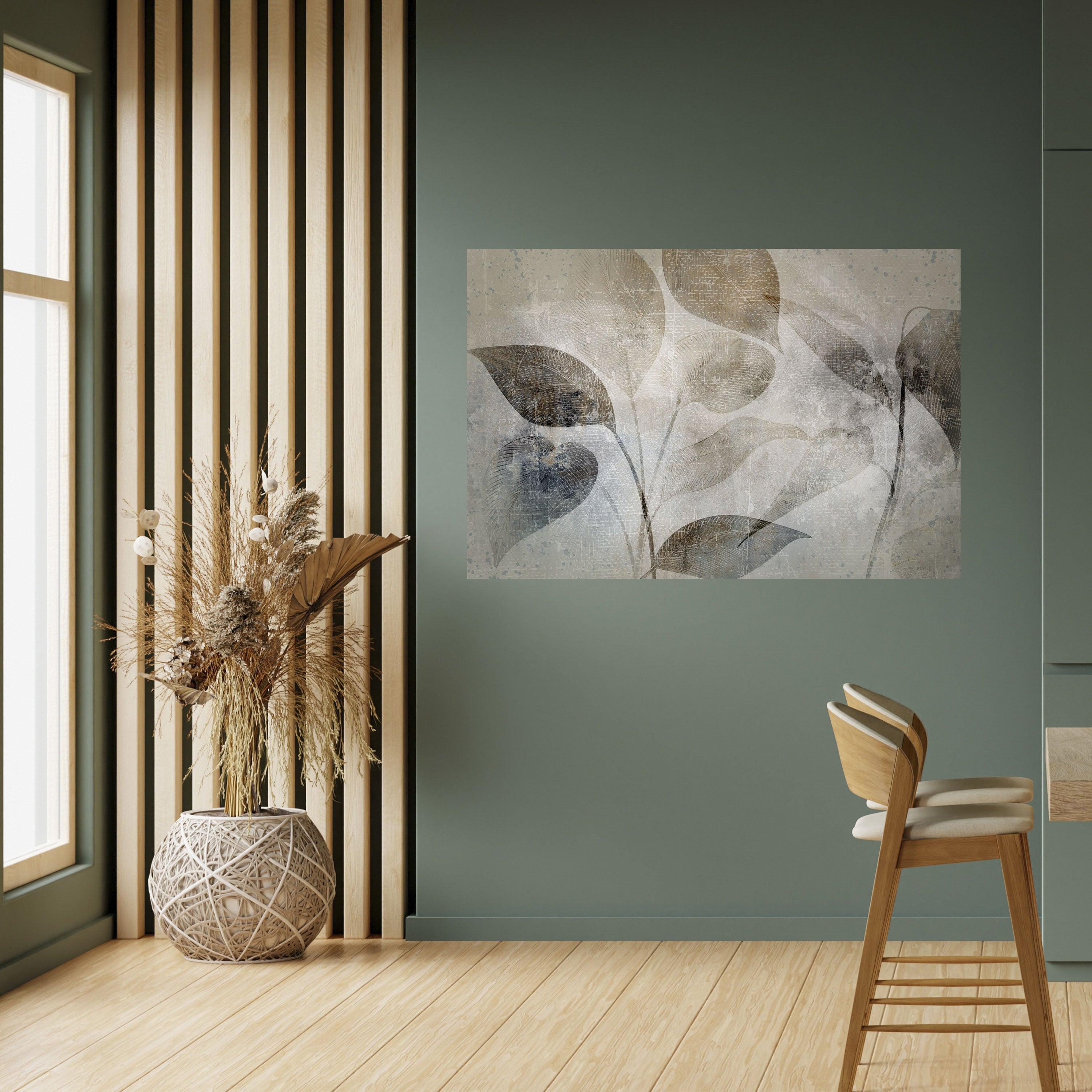 SERENE BOTANICAL HARMONY Peel and Stick Horizontal Poster