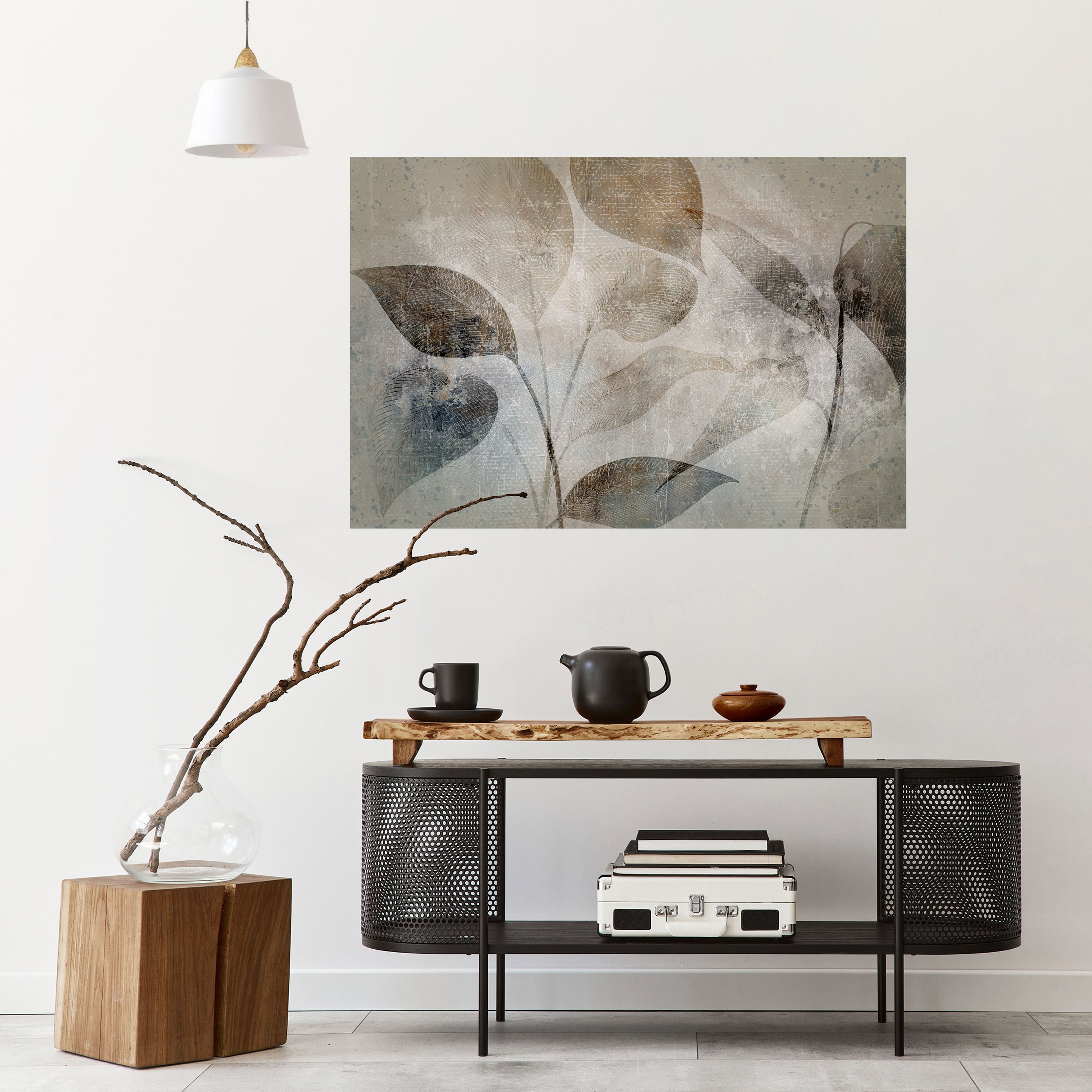 SERENE BOTANICAL HARMONY Peel and Stick Horizontal Poster