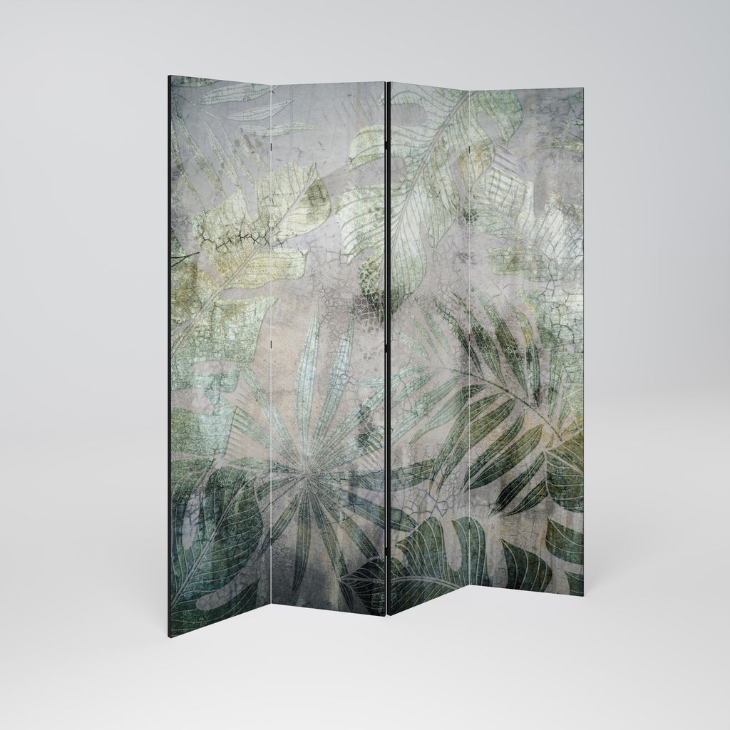 HARMONY IN GREENERY Decorative 4-Panel Room Divider