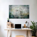 HARMONY IN GREENERY Peel and Stick Horizontal Poster