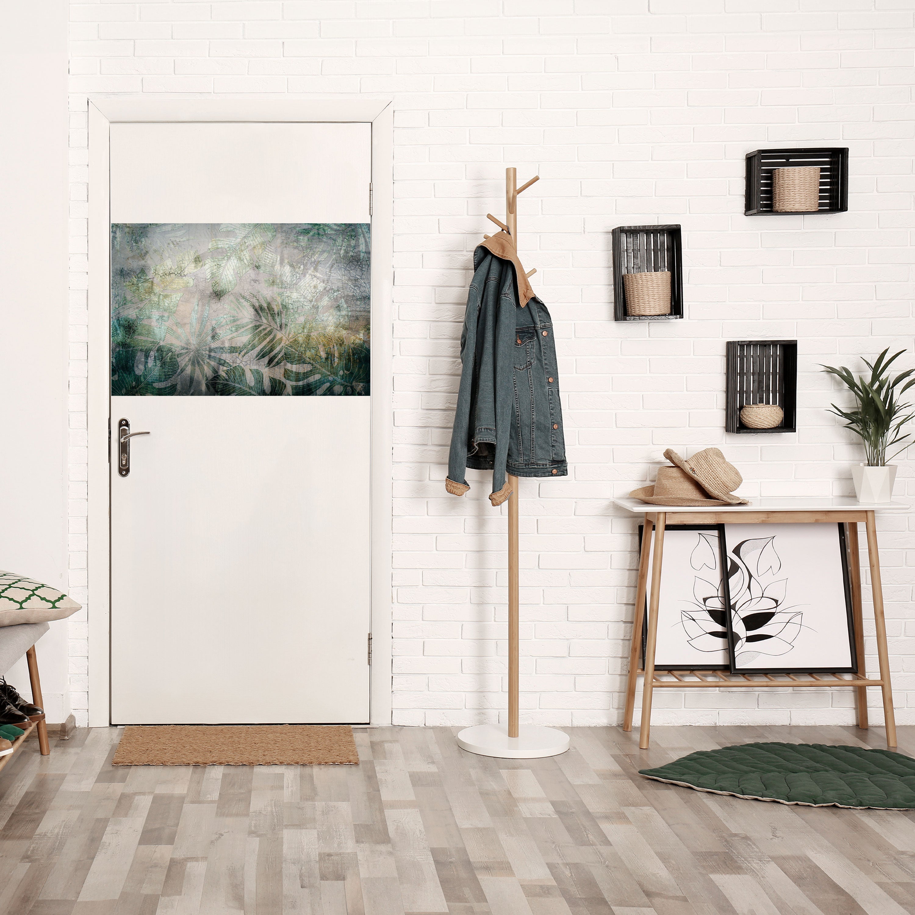 HARMONY IN GREENERY Peel and Stick Horizontal Poster