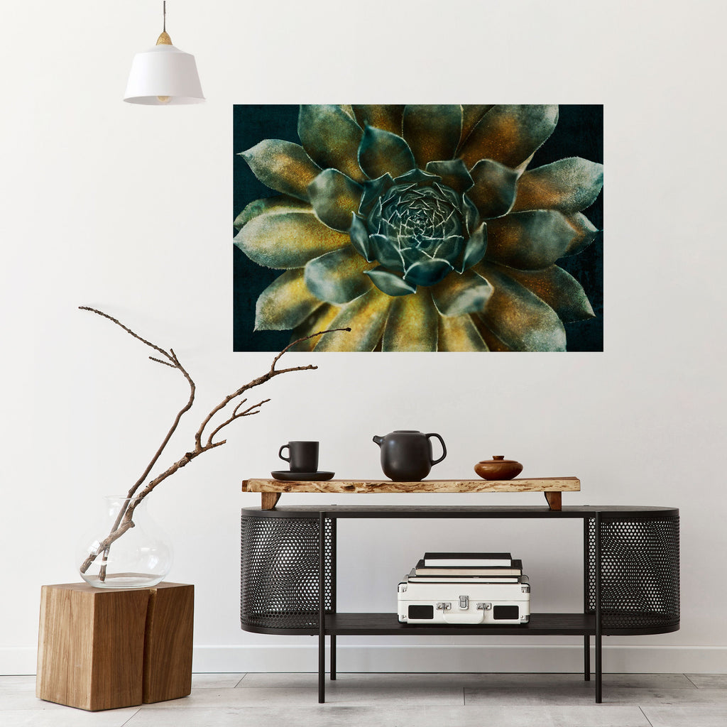 MYSTICAL SUCCULENT WHIRL Poster Horizontal Autocolante