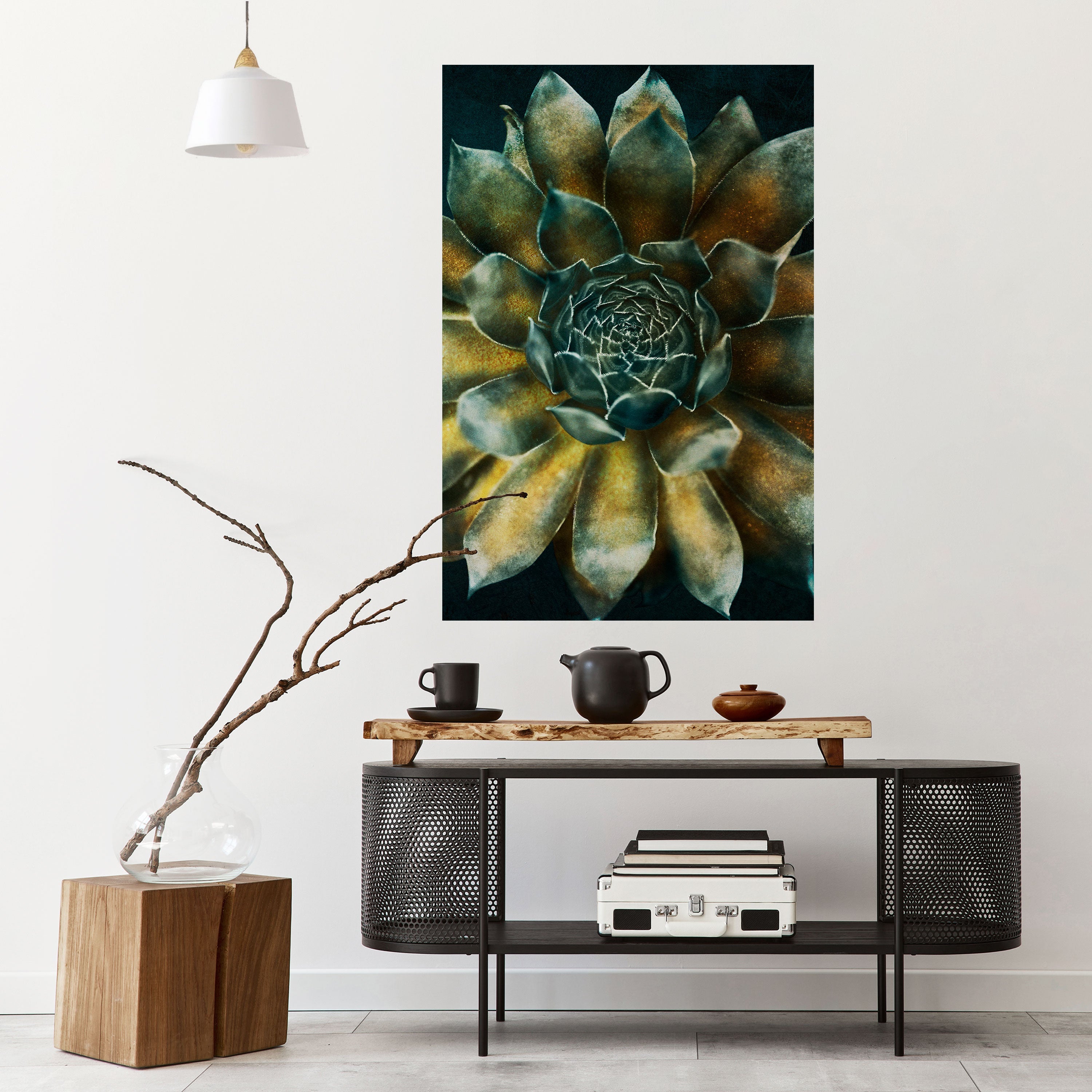 MYSTICAL SUCCULENT WHIRL Poster Vertical Autocolante