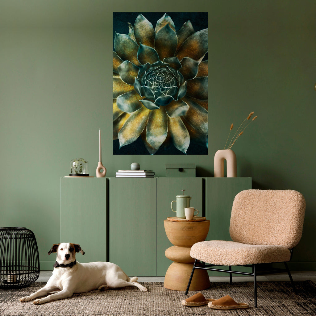 MYSTICAL SUCCULENT WHIRL Poster Vertical Autocolante