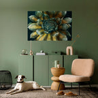 MYSTICAL SUCCULENT WHIRL Poster Horizontal Autocolante