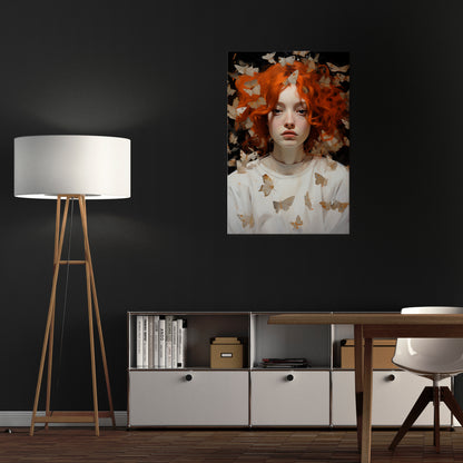 BUTTERFLY DREAMS Quadro em tela vertical