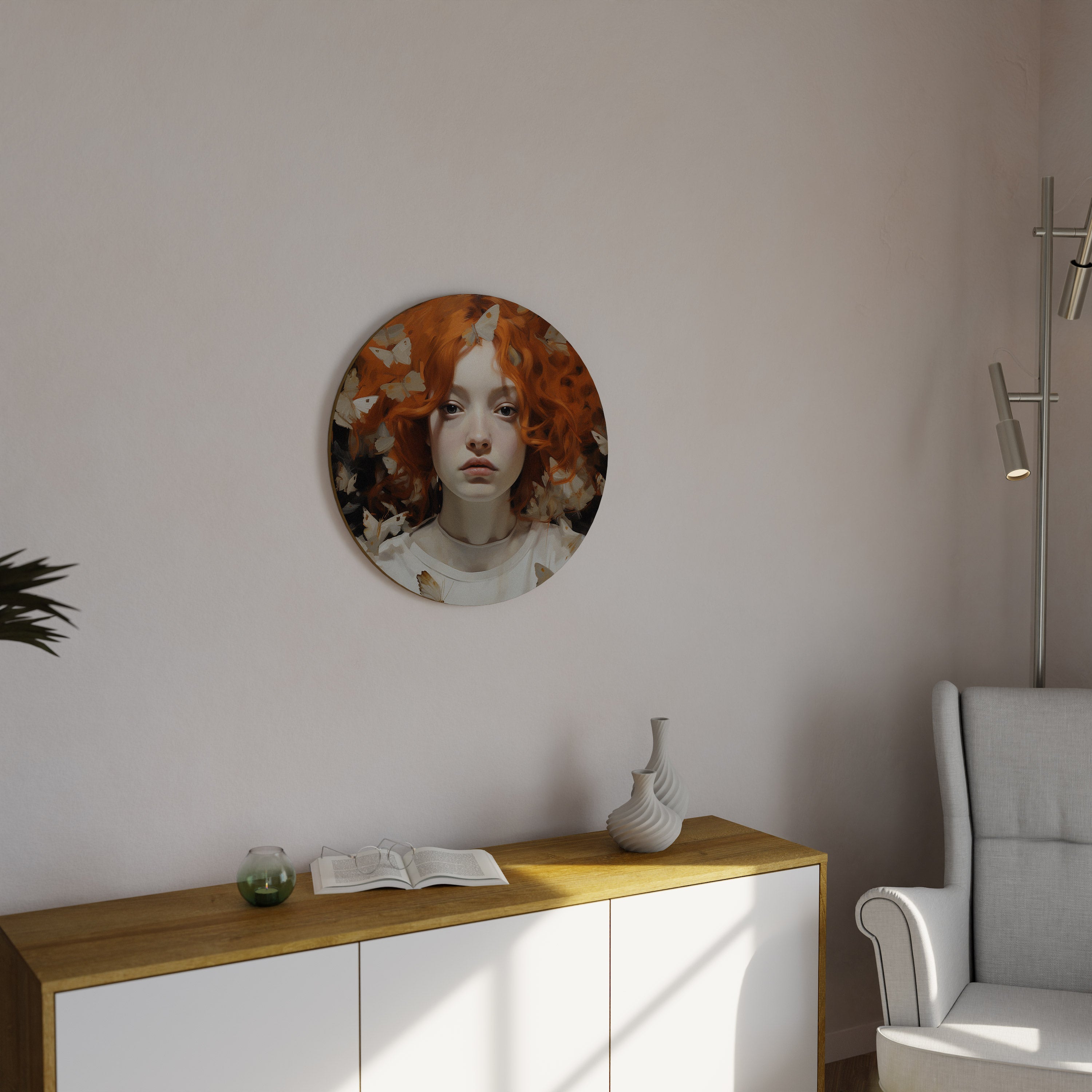 BUTTERFLY DREAMS Round Wall Art