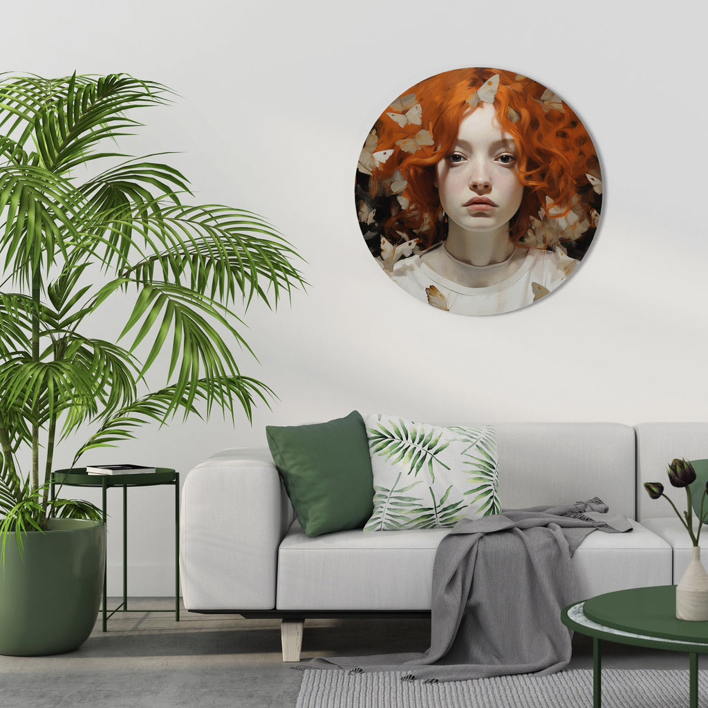 BUTTERFLY DREAMS Round Wall Art