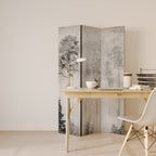 FADE IN THE TREES Biombo Decorativo de 3 Painéis