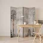 FADE IN THE TREES Decorative 4-Panel Room Divider