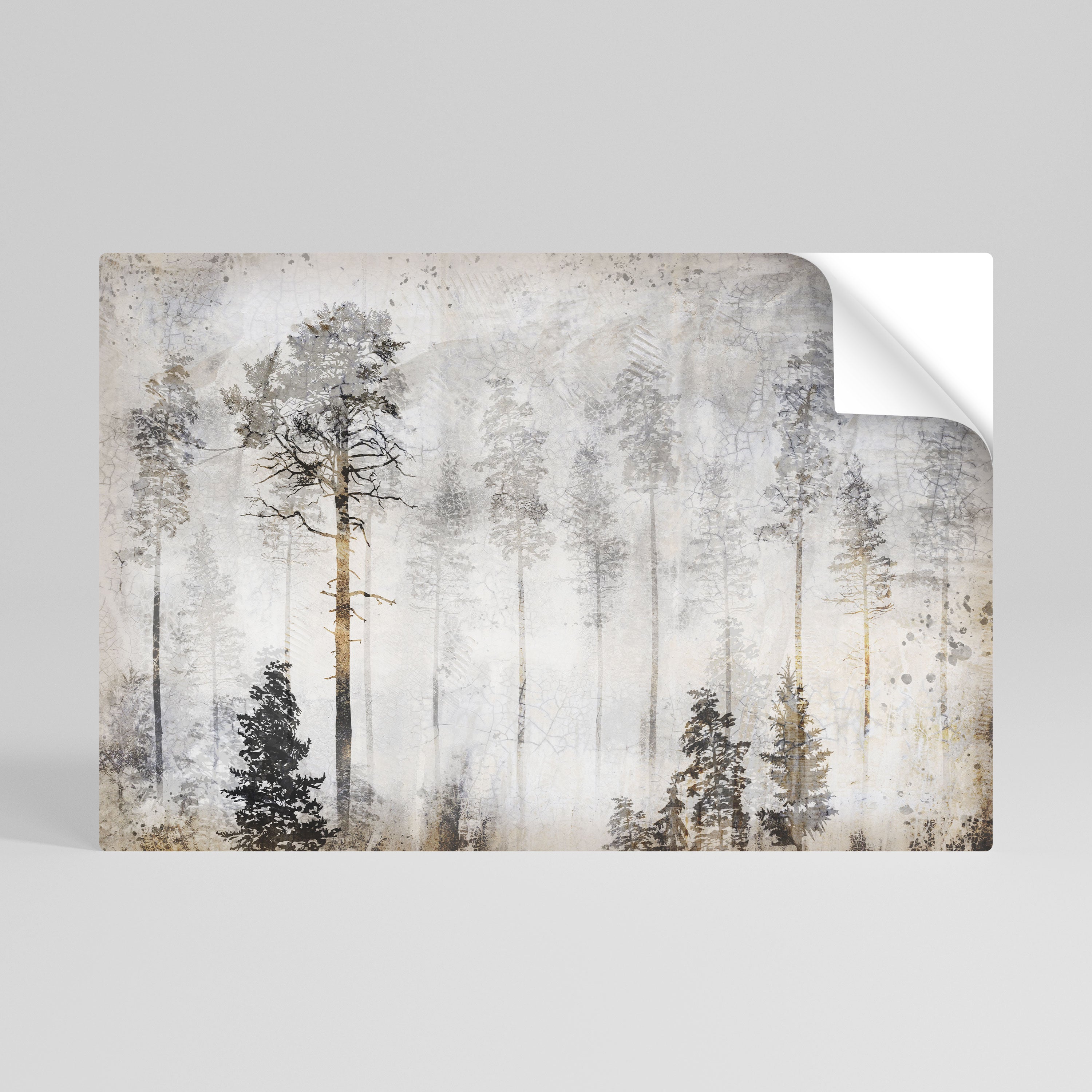 FADE IN THE TREES Póster Autocolante Horizontal