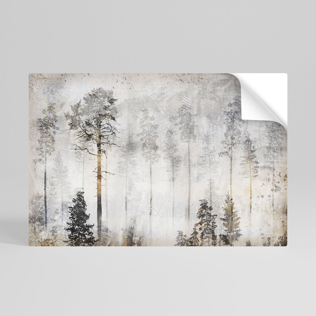 FADE IN THE TREES Peel and Stick Horizontal Poster