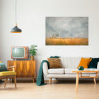 FIELDS OF FADING LIGHT Peel and Stick Horizontal Poster