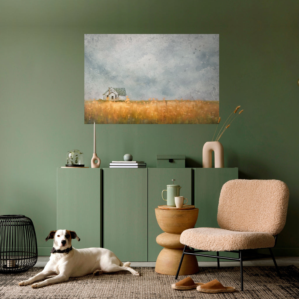 FIELDS OF FADING LIGHT Peel and Stick Horizontal Poster